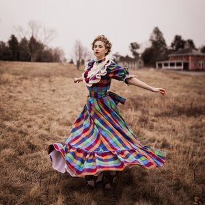 Gunne-Sax Style Prairie Dress